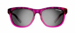 Tifosi Swank Pink Confetti Sunglasses - Smoke Lens -KOO shop swank pink front