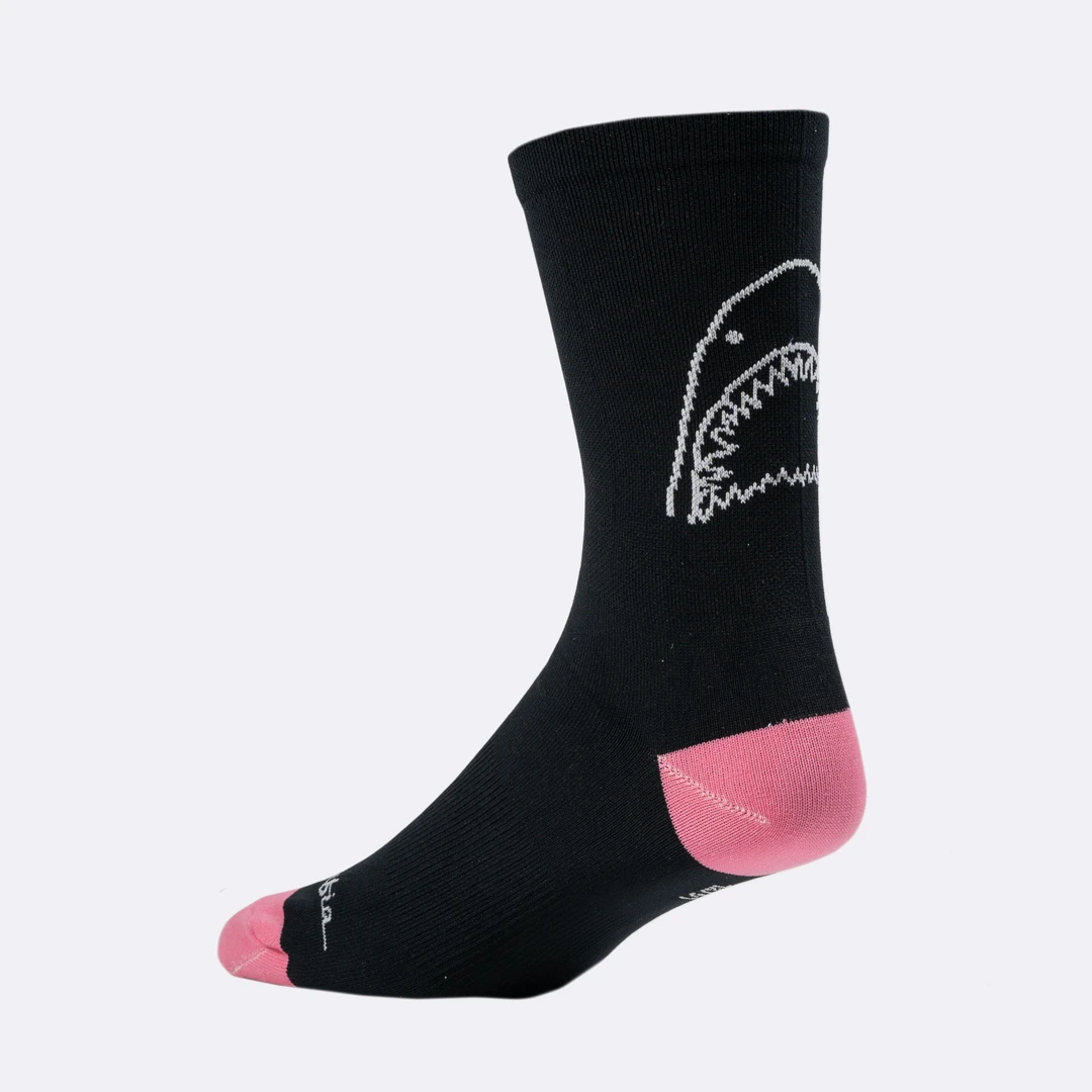 Pedal Mafia The Great White Sock - Black 3 Pedal Mafia The Great White Sock - Black