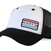 CHPT3 Stripe Cap - White -KOO shop white red patch cap x2000 acaa23c4 2930 49f0 bbe3 78125195357f