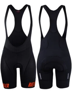Biehler Essential Women Bibshort - Black/Red